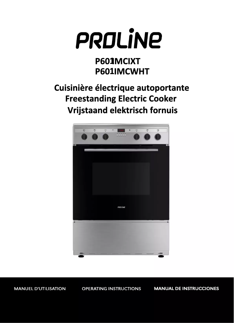 Página 1 del manual Manual de usuario Proline P601IMCWHT