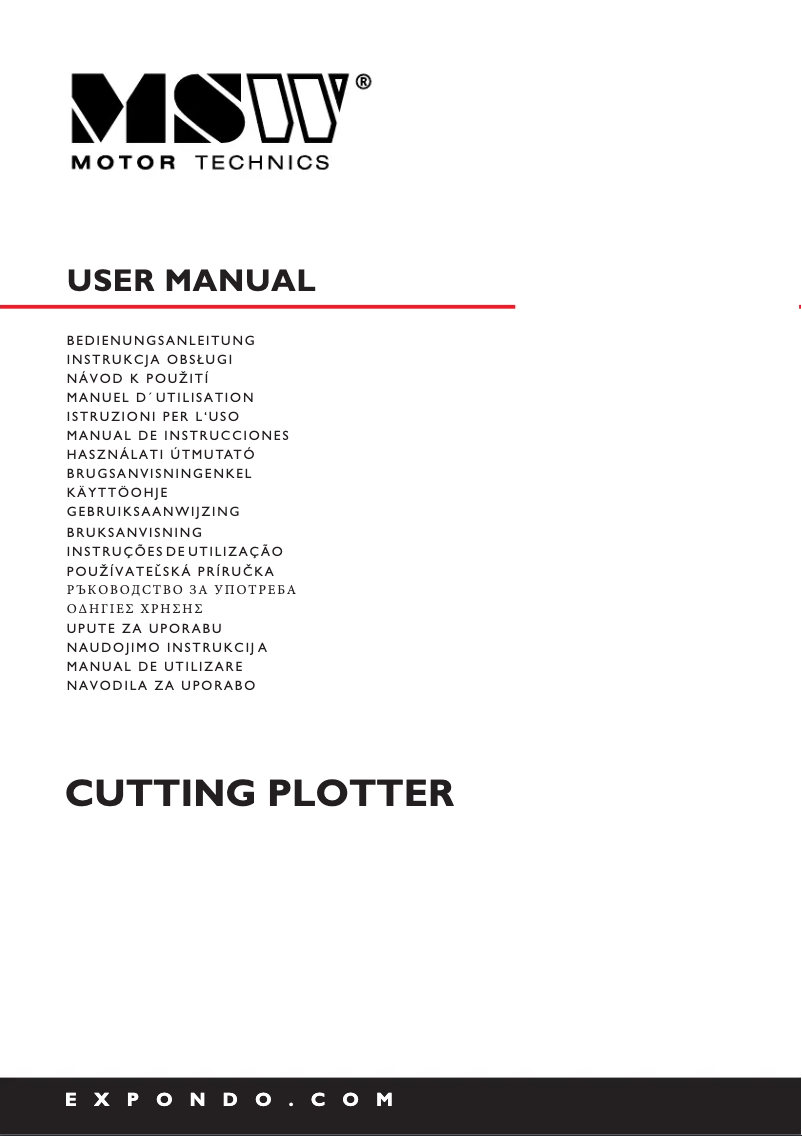 Imagen de la primera página del manual del dispositivo MSW-PLO-375