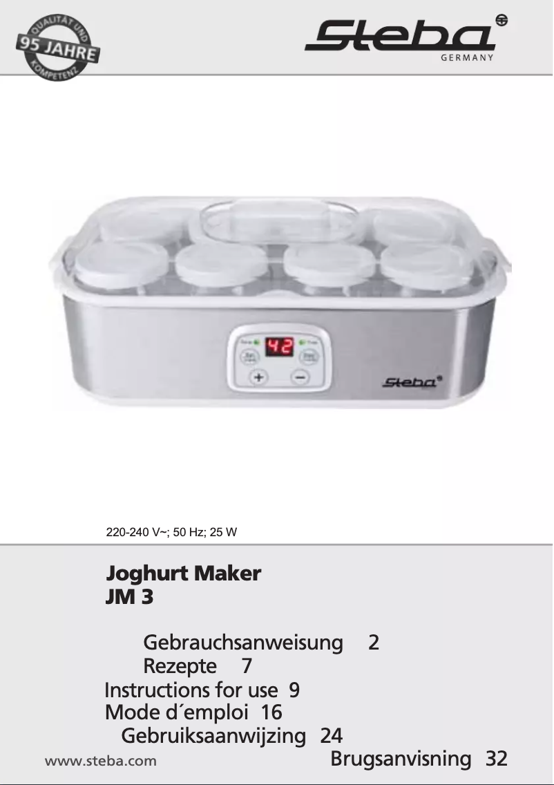 Página 1 del manual Manual de usuario Steba JM 3