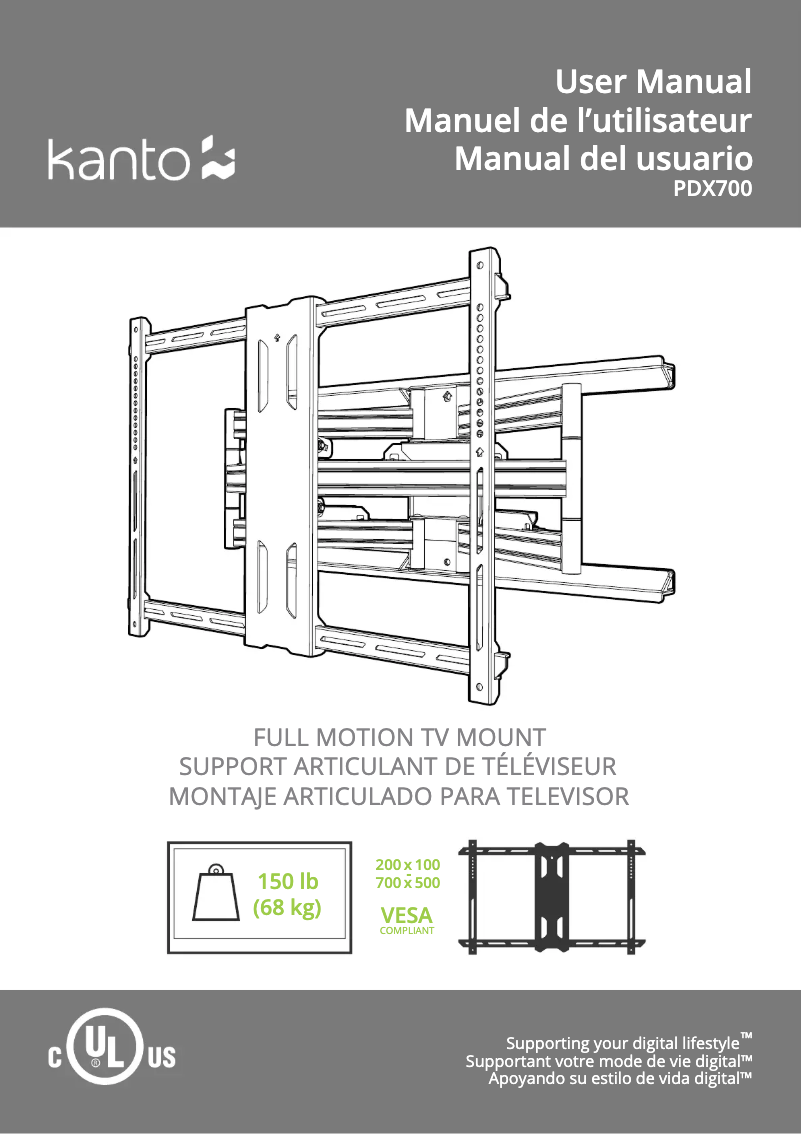 Página nº 1 - Manual de usuario Kanto PDX700