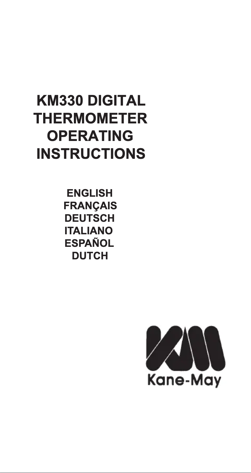 Imagen de la primera página del manual del dispositivo KM330