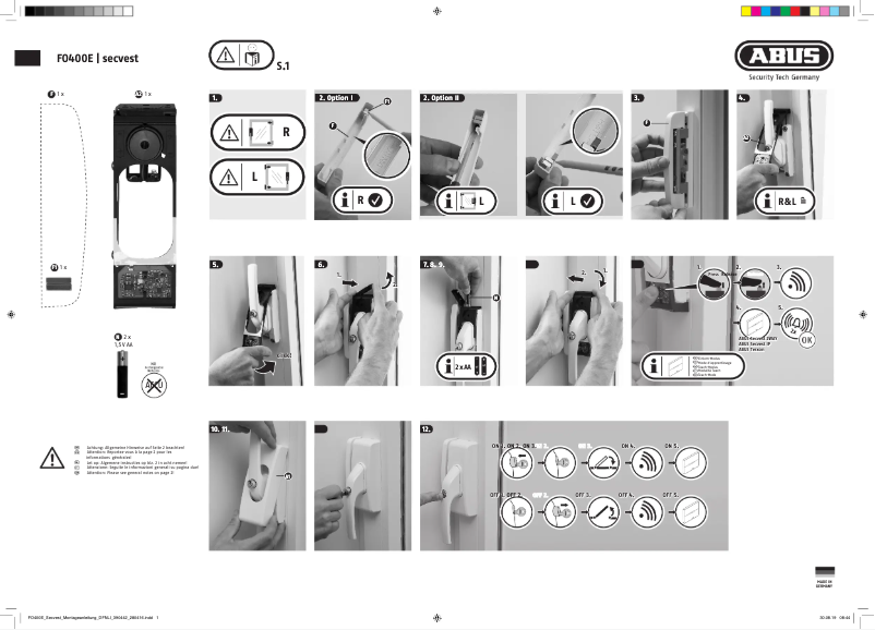 Imagen de la primera página del manual del dispositivo FUFT50050B