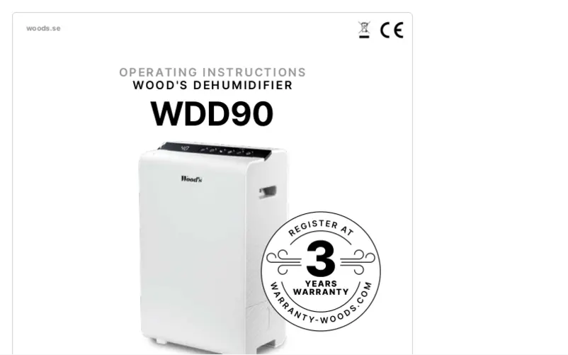 Página 1 del manual Manual de usuario Wood's WDD90