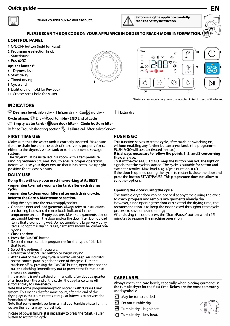 Imagen de la primera página del manual del dispositivo PWCT M11 83 N