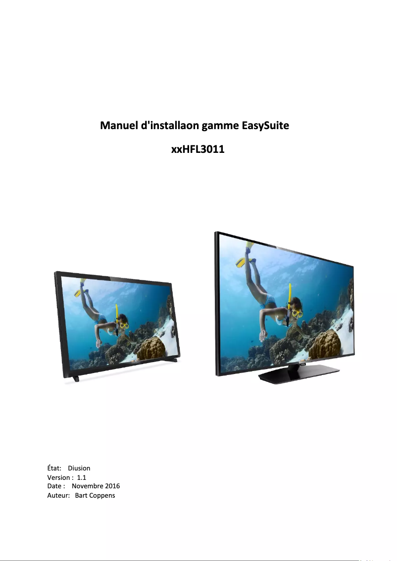 Imagen de la primera página del manual del dispositivo 40HFL3011W