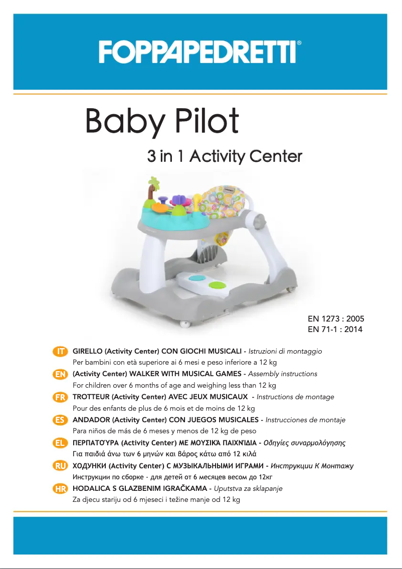 Página 1 del manual Manual de usuario Foppapedretti Baby Pilot