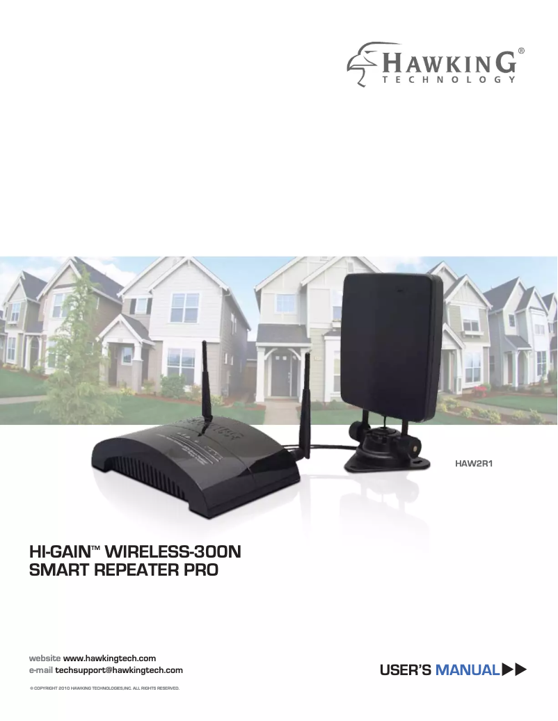 Imagen de la primera página del manual del dispositivo HAW2R1