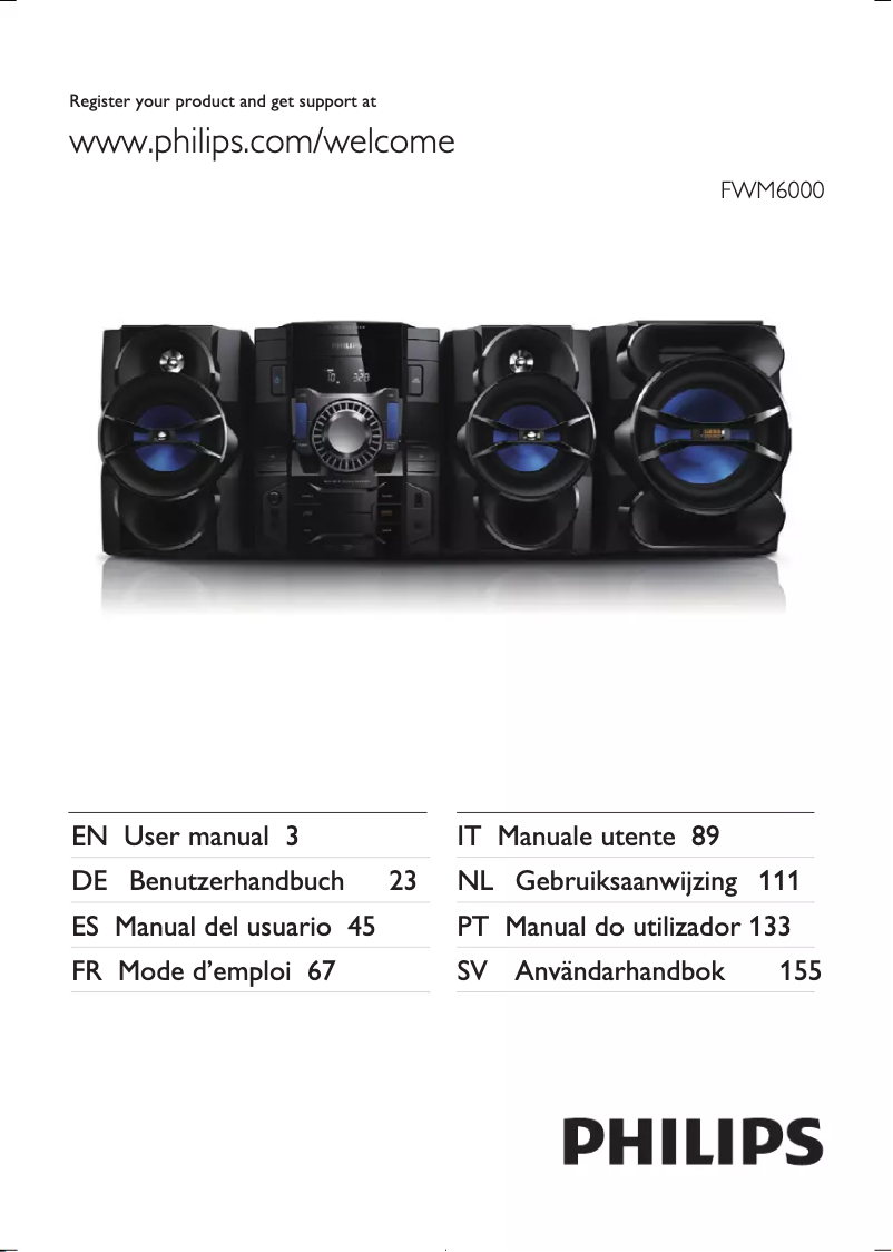 Página 1 del manual Manual de usuario Philips FWM6000