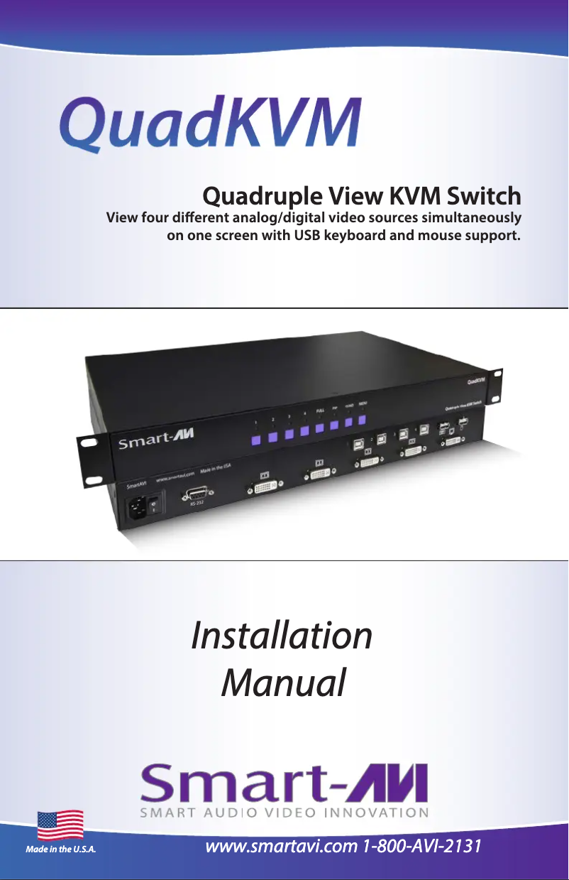 Página 1 del manual Manual de usuario Smart-AVI SM-QKVM-S