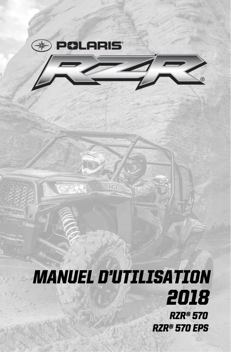 Página 1 del manual Manual de usuario Polaris RZR 570 (2018)