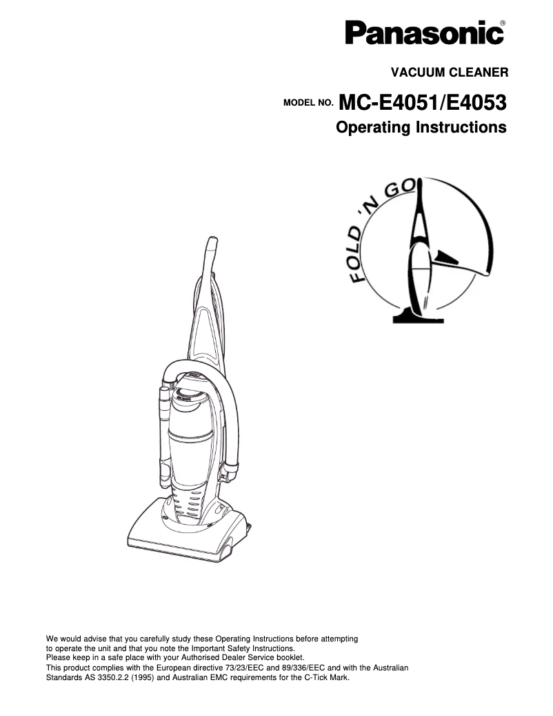 Imagen de la primera página del manual del dispositivo MC-E4051