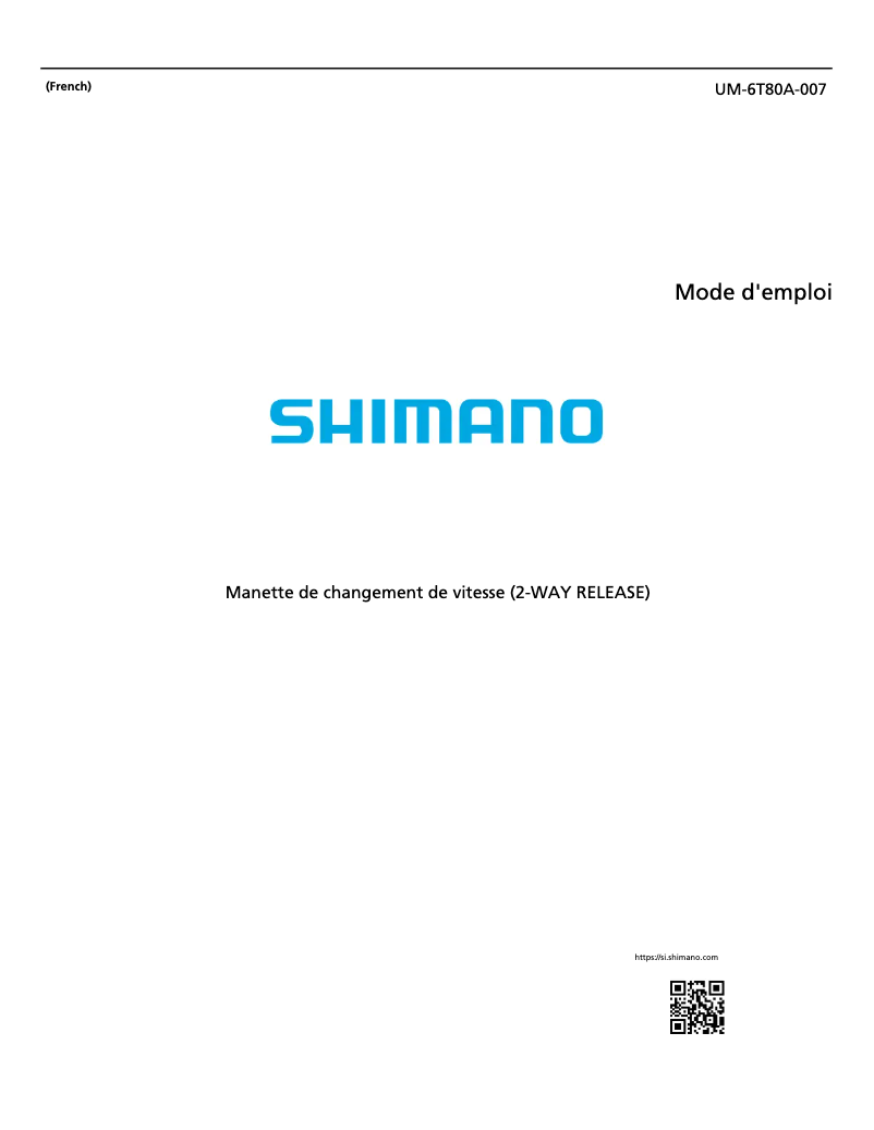 Página nº 1 - Manual de usuario Shimano SL-M9100-IR