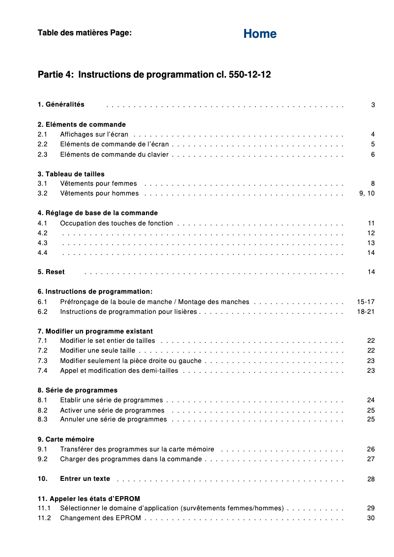 Página 1 del manual Guía de instalación Dürkopp Adler 550