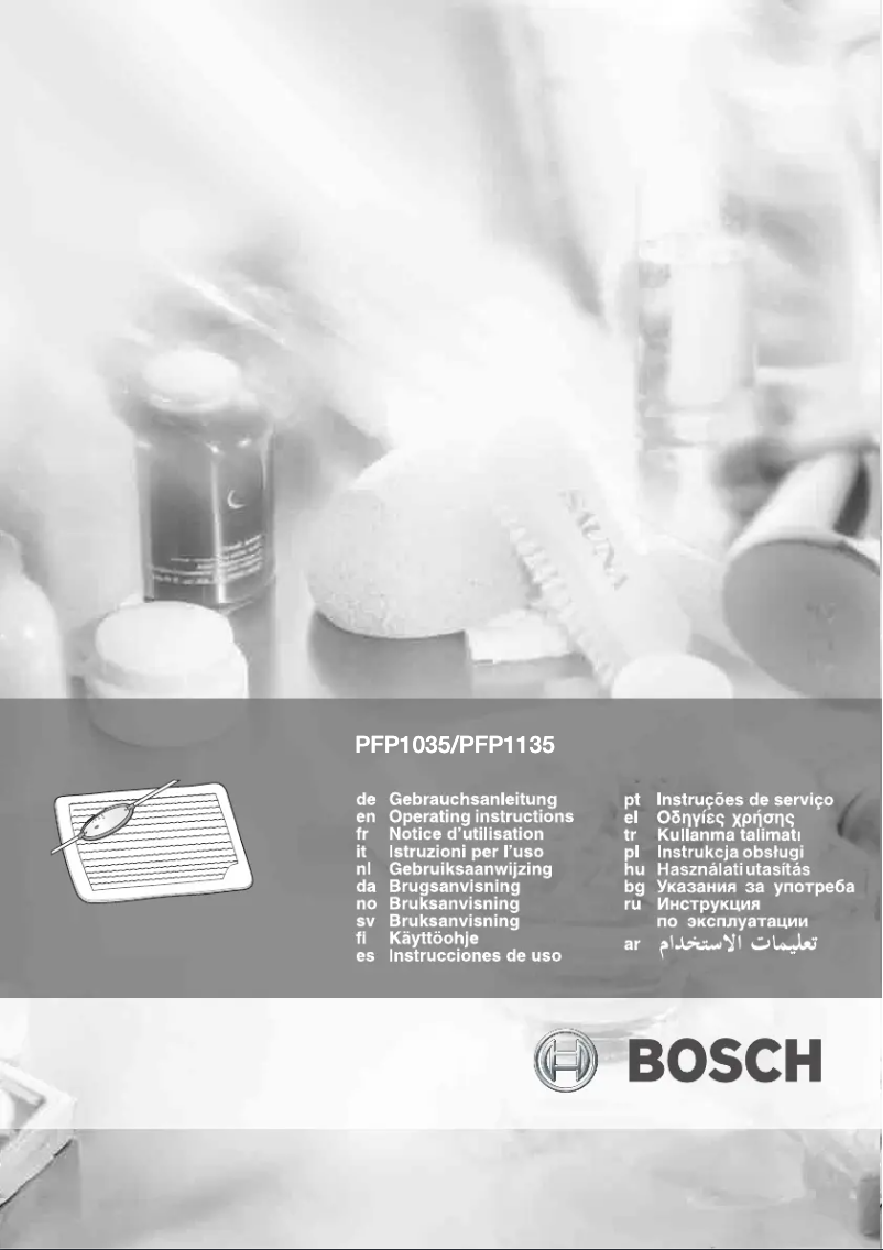 Página 1 del manual Manual de usuario Bosch PFP1035