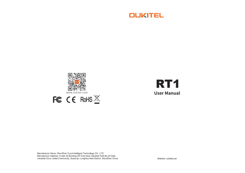Imagen de la primera página del manual del dispositivo RT1