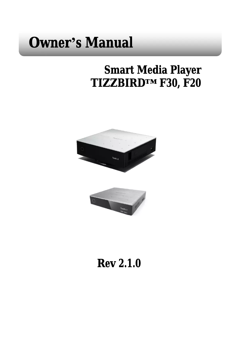 Página 1 del manual Manual de usuario TizzBird F20