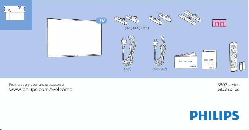 Imagen de la primera página del manual del dispositivo 43PFS5823