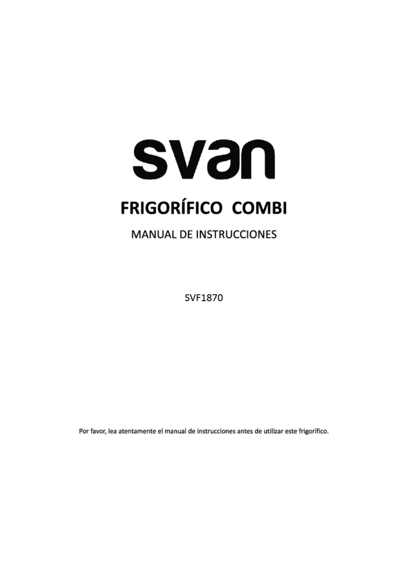 Página 1 del manual Manual de usuario SVAN SVF1870