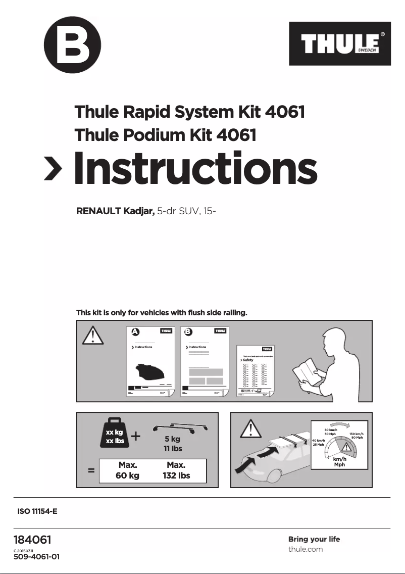 Imagen de la primera página del manual del dispositivo Rapid System Kit 4061