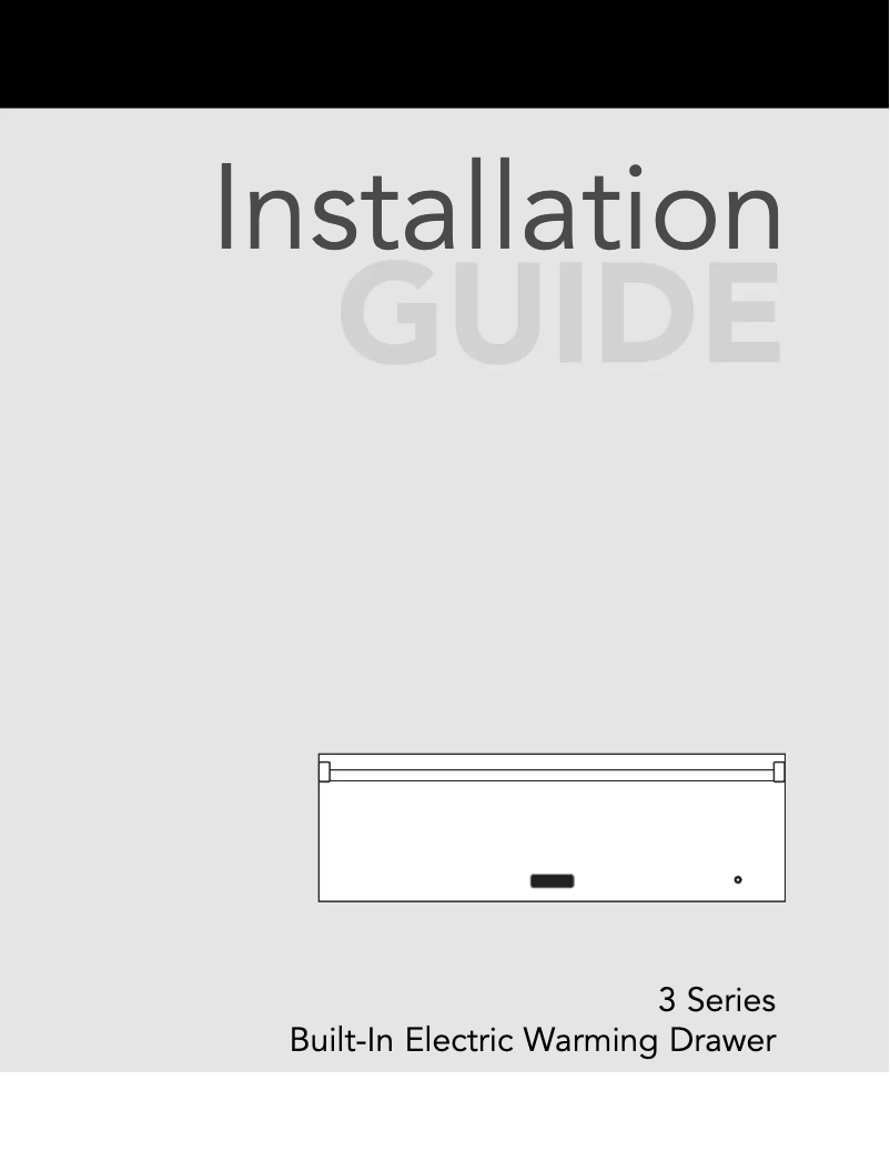 Página 1 del manual Guía de instalación Viking RVEWD330BK