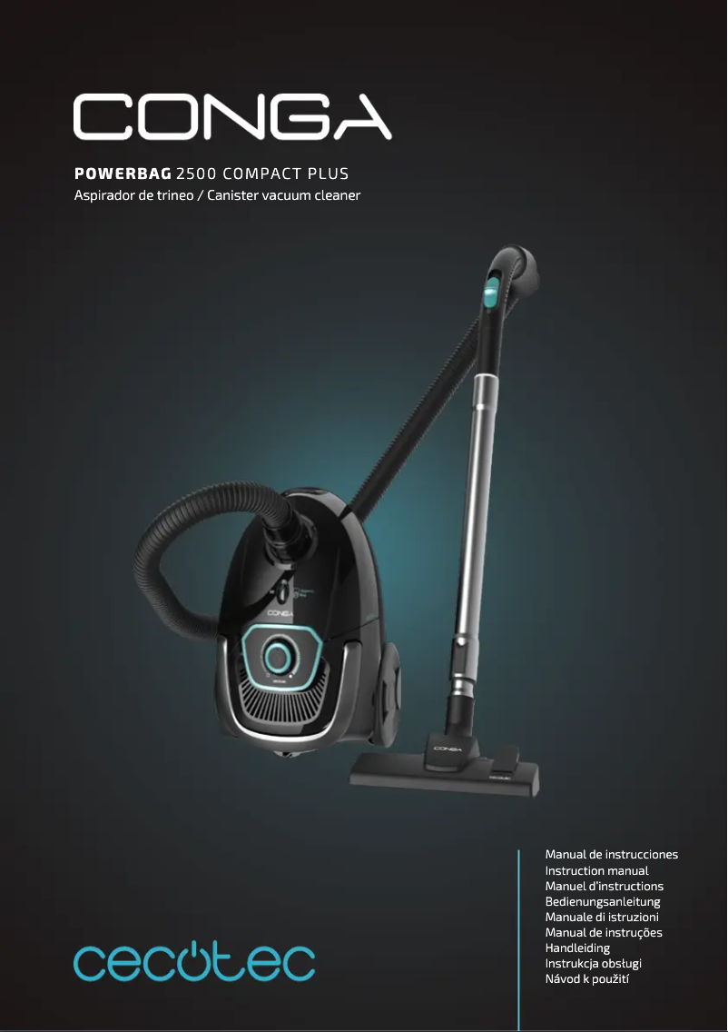 Página 1 del manual Manual de usuario Cecotec Conga Powerbag 2500 Plus