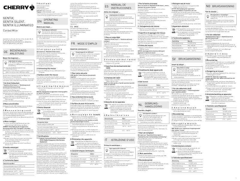 Página 1 del manual Manual de usuario Cherry GENTIX SILENT