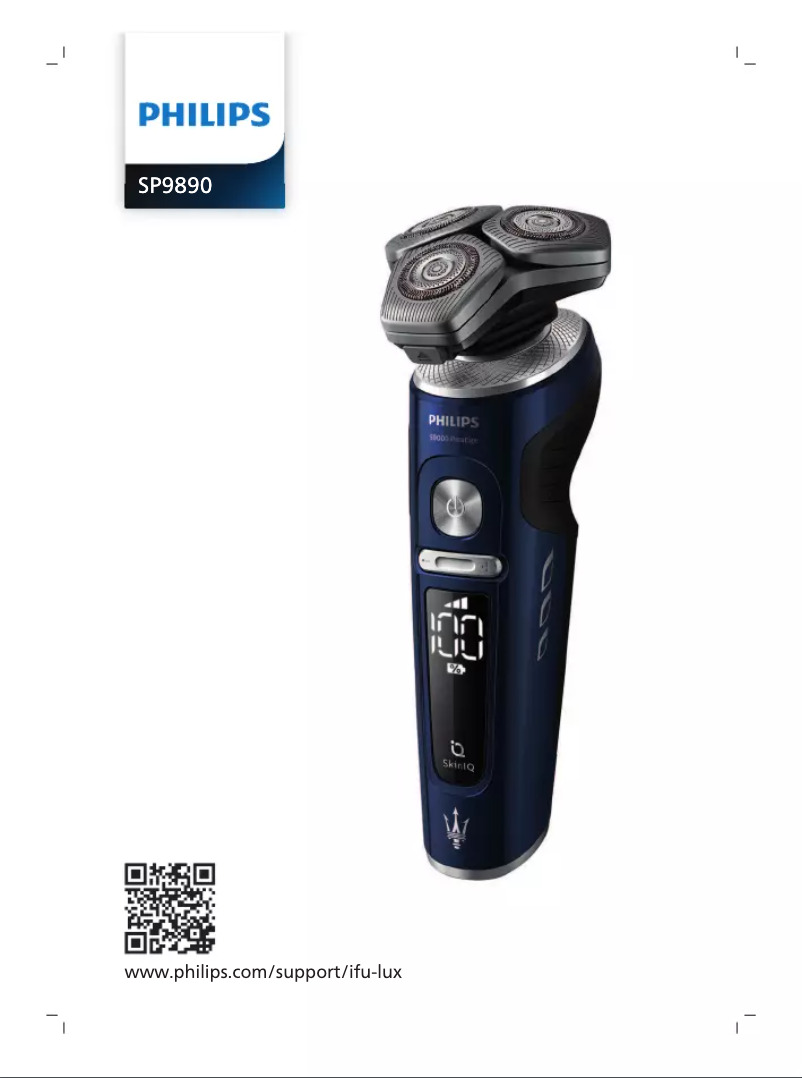 Imagen de la primera página del manual del dispositivo SP9890