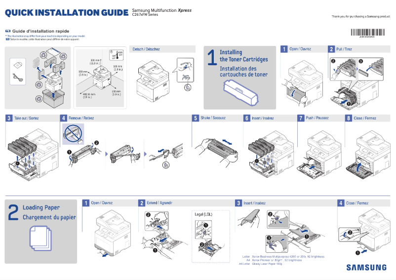 Imagen de la primera página del manual del dispositivo ProXpress SL-C2670