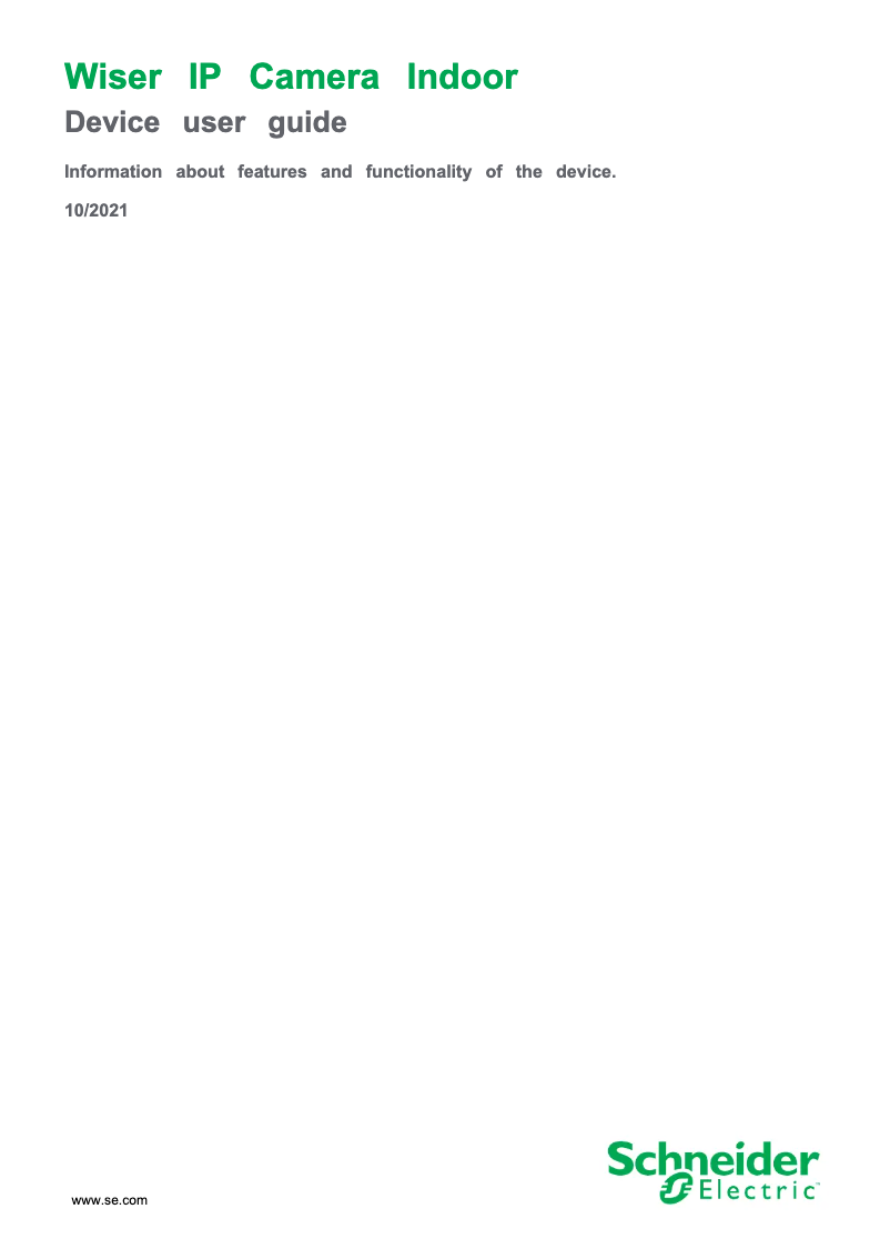 Página 1 del manual Manual de usuario Schneider CCT723319