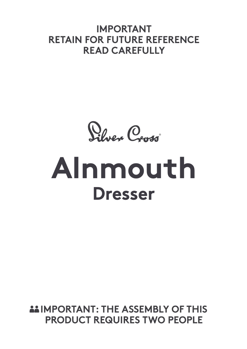 Página 1 del manual Manual de usuario Silver Cross Alnmouth Dresser