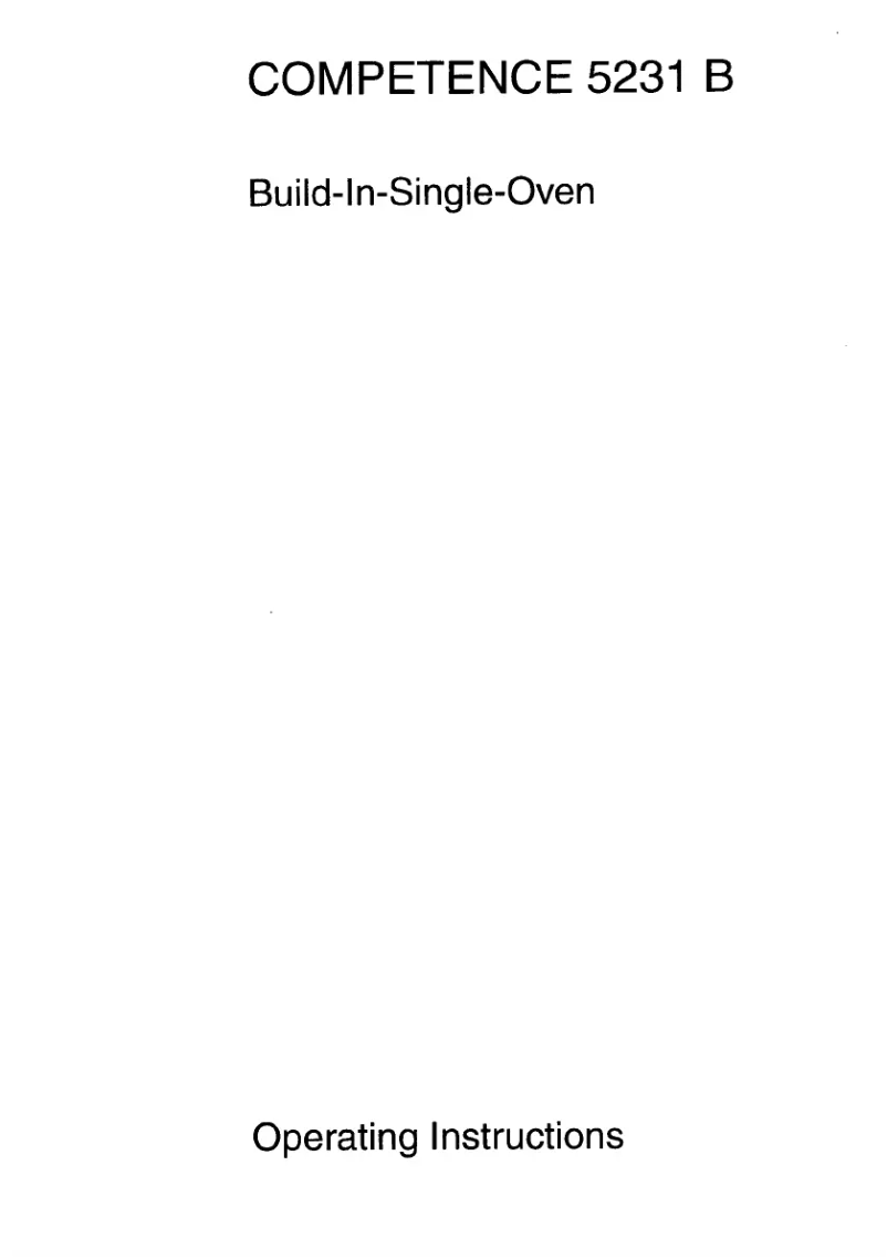 Imagen de la primera página del manual del dispositivo Competence 5231 B-m