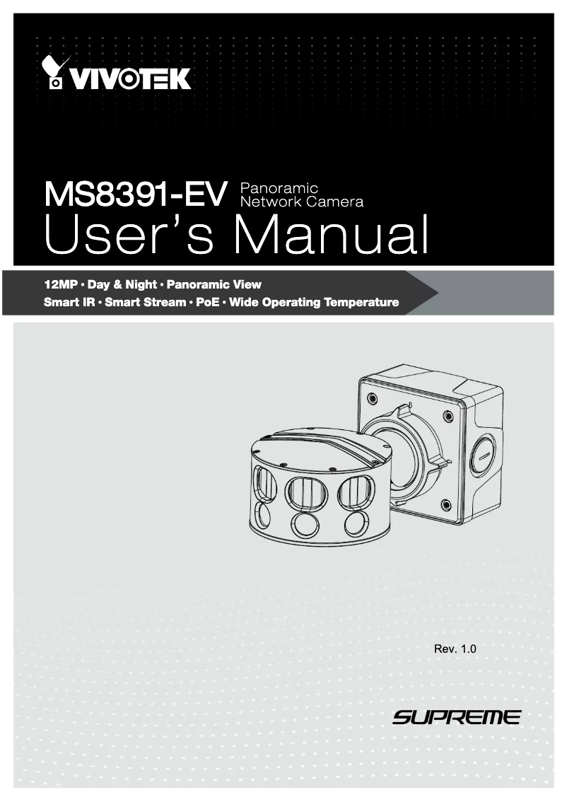 Página 1 del manual Manual de usuario Vivotek MS8391-EV