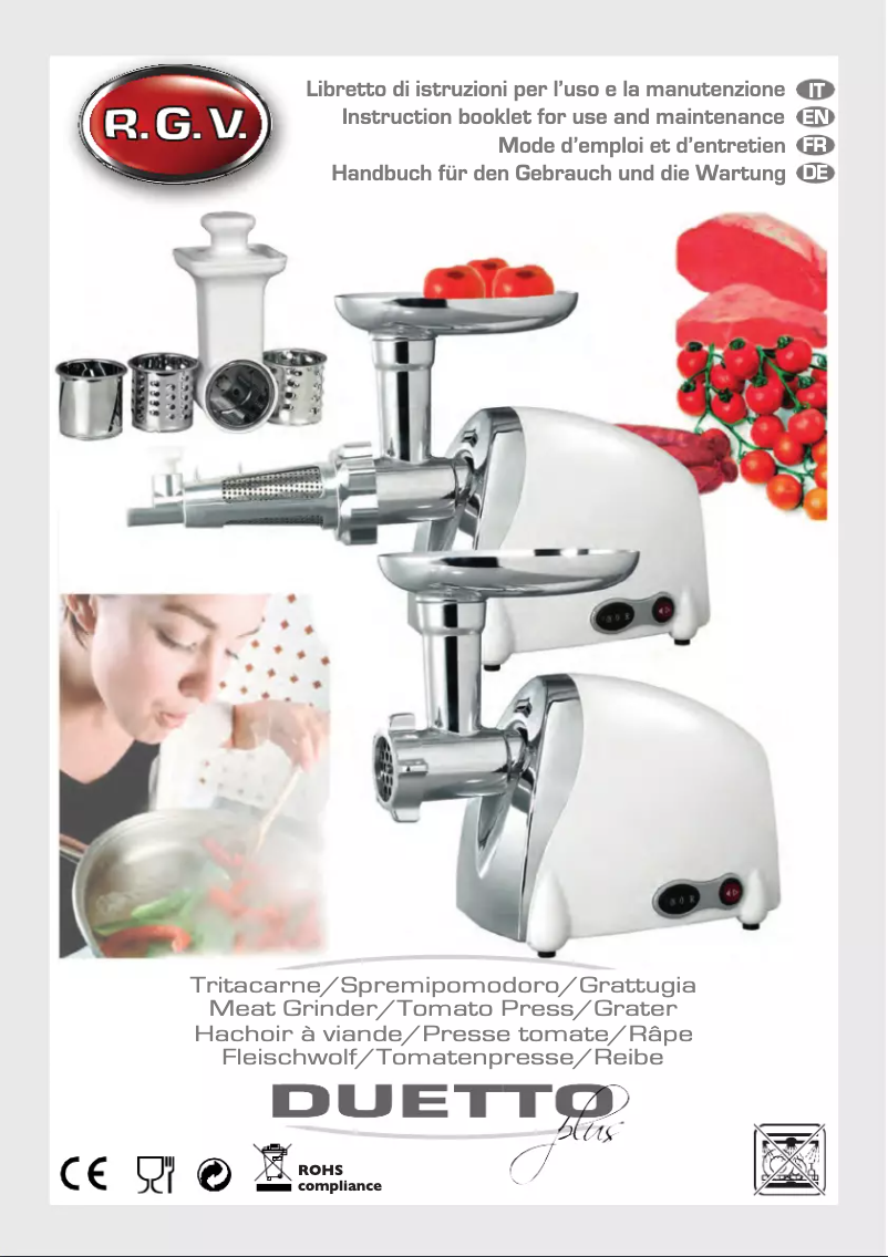 Página 1 del manual Manual de usuario RGV Duetto Plus