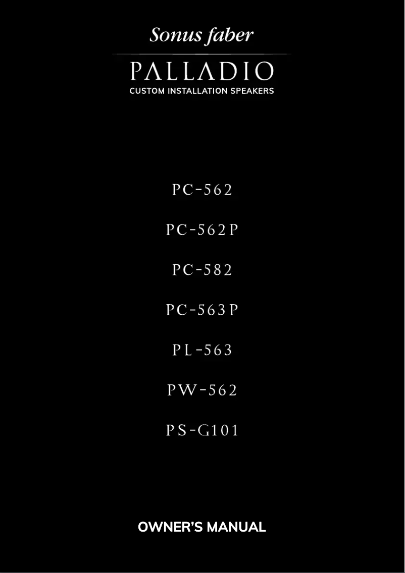 Imagen de la primera página del manual del dispositivo Palladio PC-562P