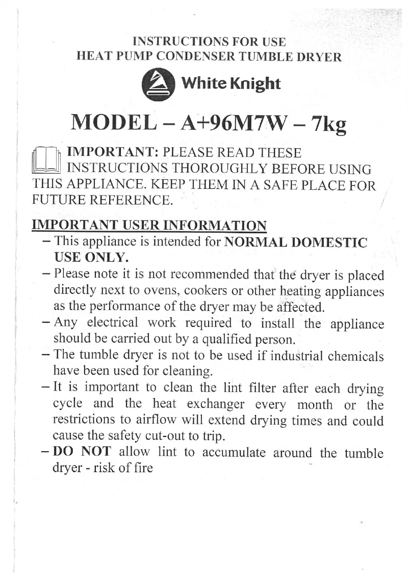 Imagen de la primera página del manual del dispositivo A Plus 96M7W