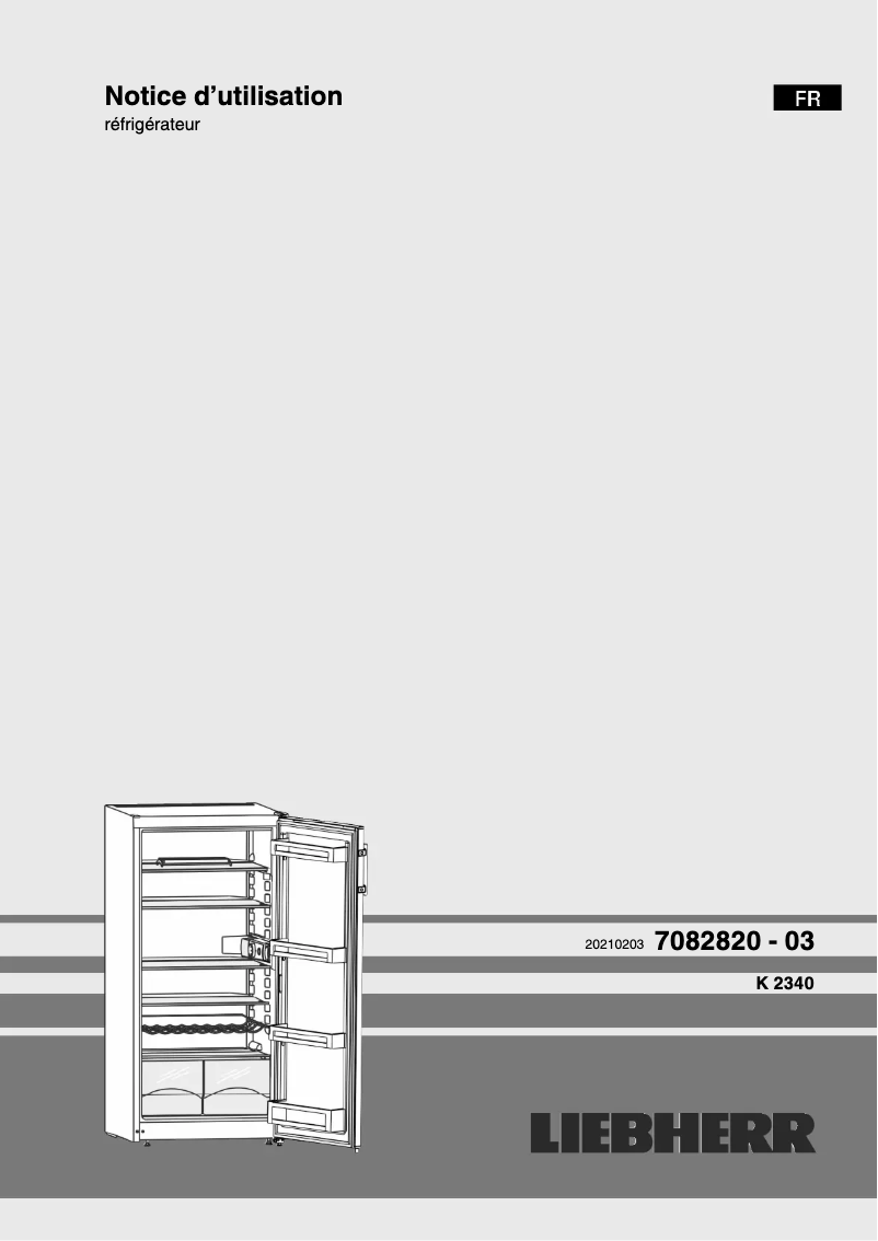 Imagen de la primera página del manual del dispositivo K 2340 Comfort