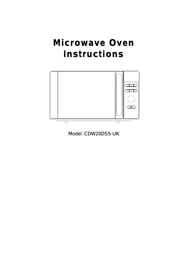 Imagen de la primera página del manual del dispositivo CDW20DSS-UK