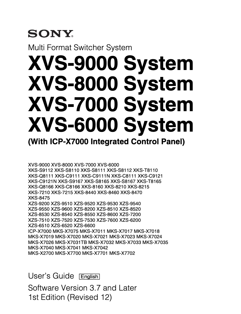 Imagen de la primera página del manual del dispositivo MVS-6520