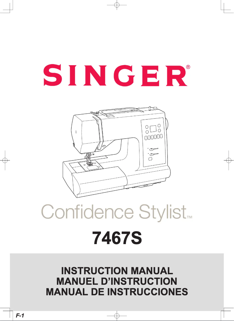 Página 1 del manual Manual de usuario Singer Confidence Stylist