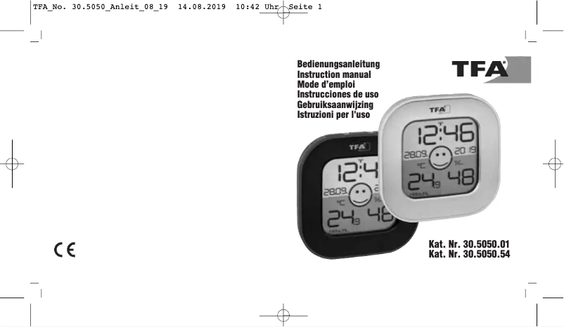 Página nº 1 - Manual de usuario TFA Fun 30.3068.01