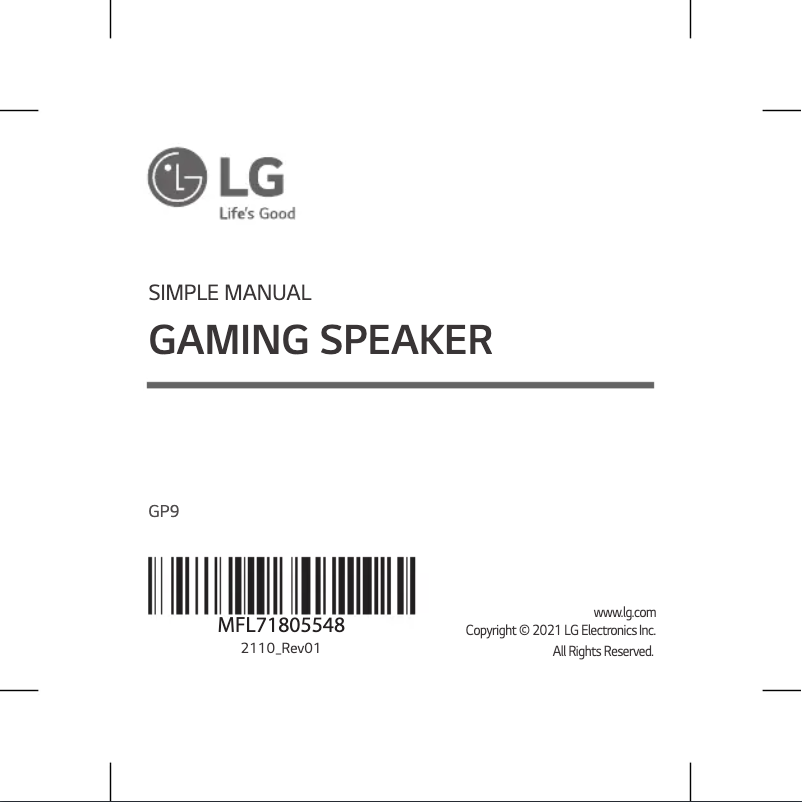 Imagen de la primera página del manual del dispositivo GP9