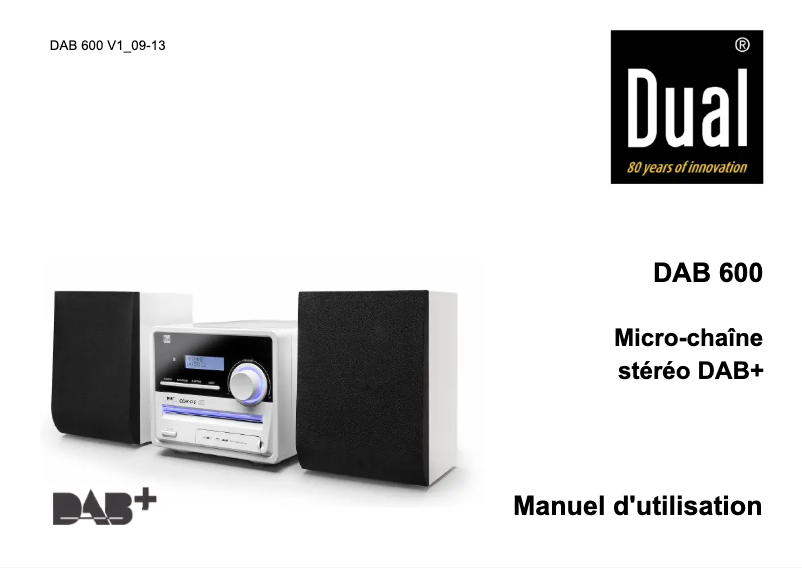 Página nº 1 - Manual de usuario Dual DAB 600