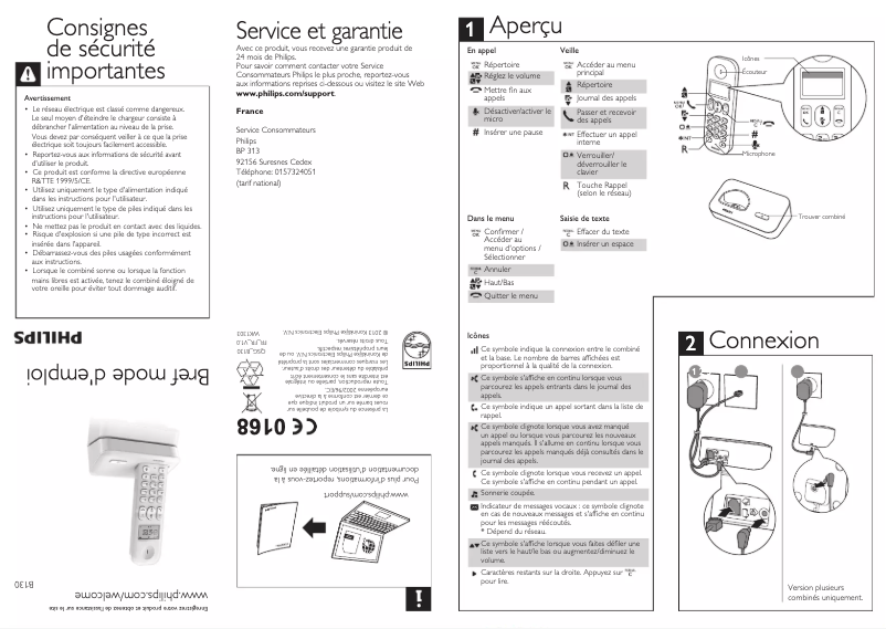 Imagen de la primera página del manual del dispositivo B1303W