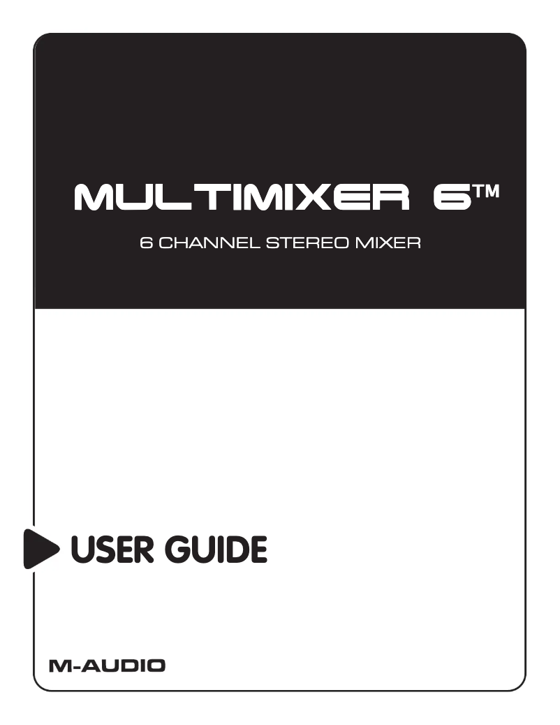 Imagen de la primera página del manual del dispositivo Multimixer 6