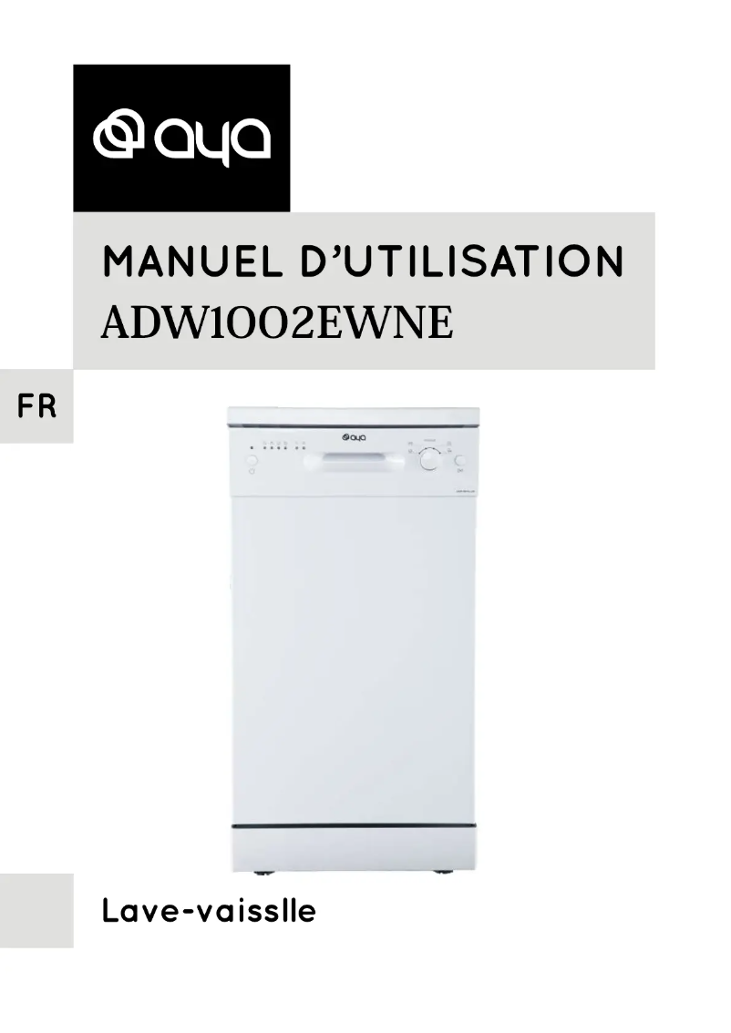 Página 1 del manual Manual de usuario AYA ADW1002EWNE