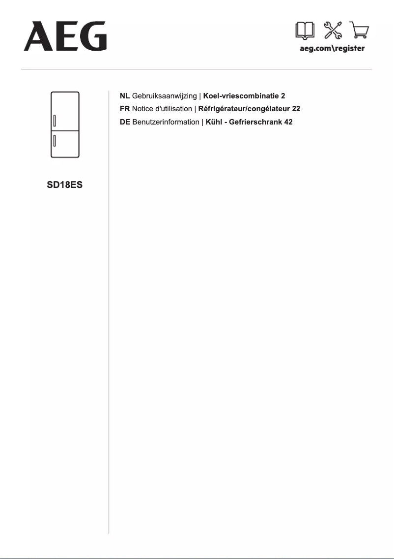 Imagen de la primera página del manual del dispositivo SD18ES