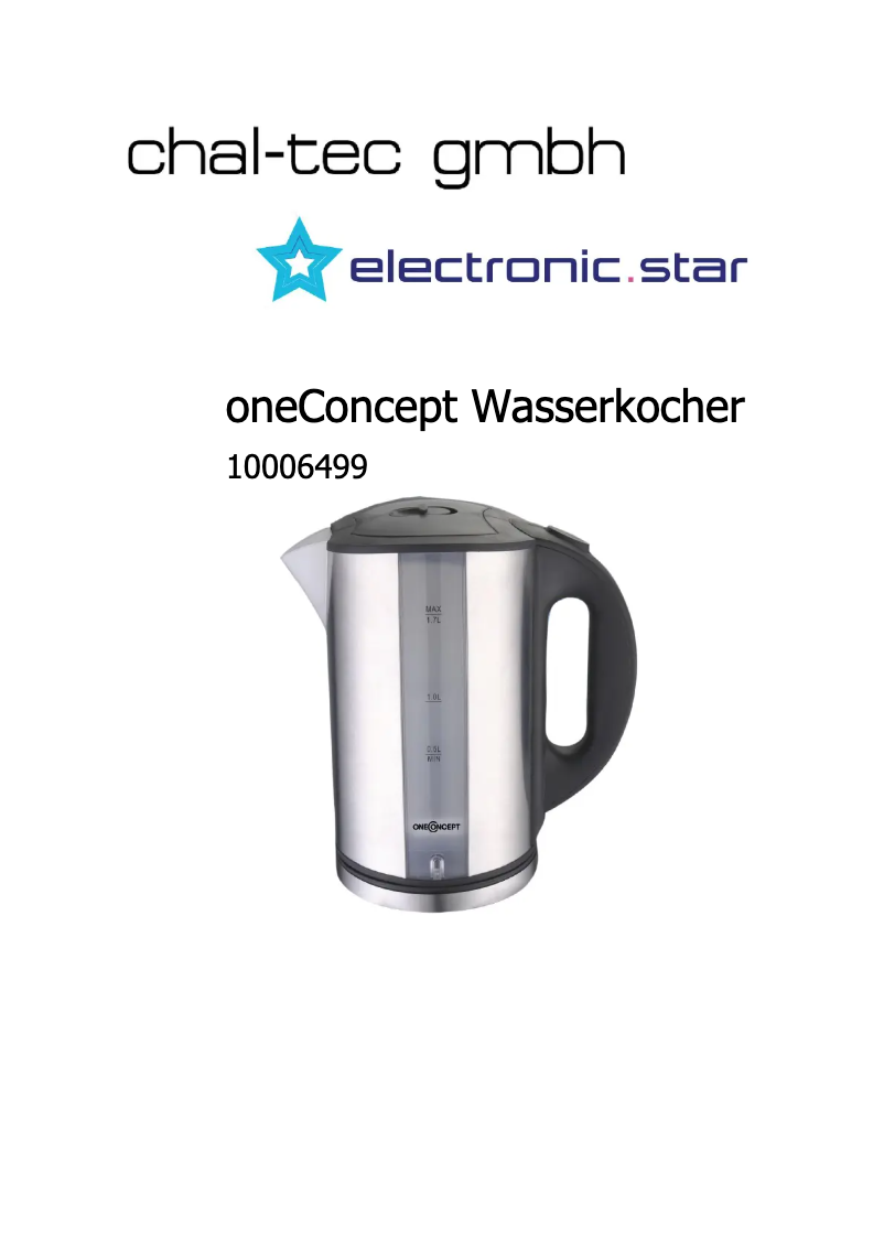 Imagen de la primera página del manual del dispositivo SS17