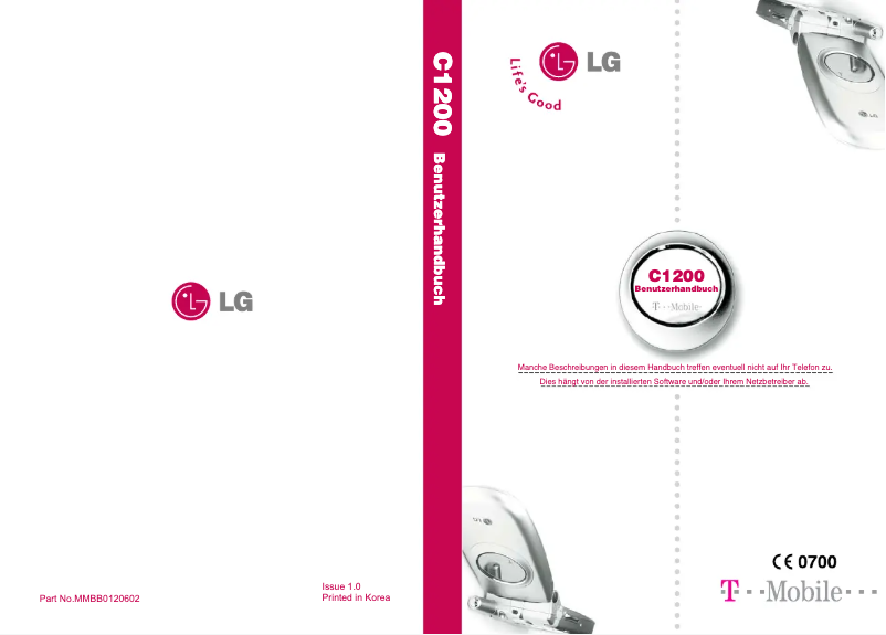 Imagen de la primera página del manual del dispositivo C1200