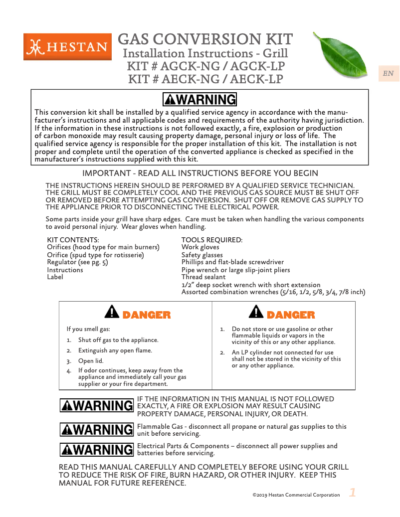 Imagen de la primera página del manual del dispositivo GMBR42-NG-GR