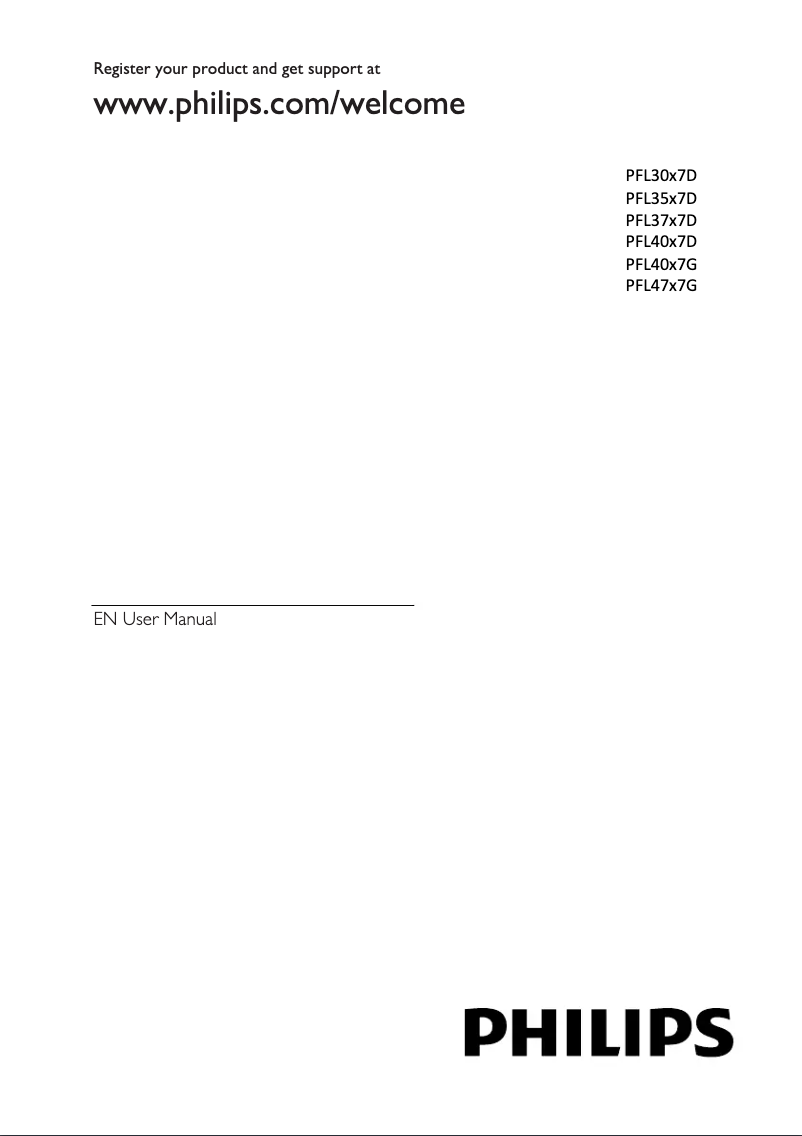 Imagen de la primera página del manual del dispositivo 32PFL4707G